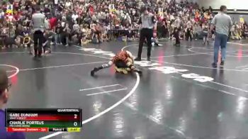 68 lbs Quarterfinal - Gabe Dunham, West Liberty vs Charlie Porteus, Mechanicsburg