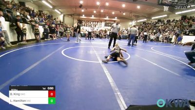 60 lbs Quarterfinal - Bodhi King, Salina Wrestling Club vs Levi Hamilton, Vinita Kids Wrestling