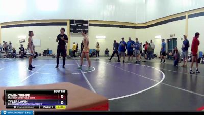 138 lbs Cons. Round 5 - Owen Trimpe, Franklin Wrestling Club vs Tyler Lavin, Contenders Wrestling Academy