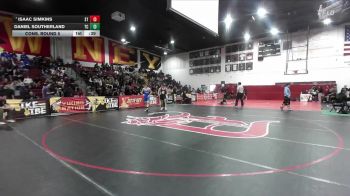 138 lbs Cons. Round 5 - Isaac Simkins, South Torrance vs Daniel Southerland, Temescal Canyon