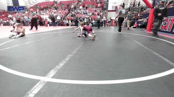 64-70 lbs Quarterfinal - Kyson Barnett, Twin Hills vs Ulrich Dyches, IRONMEN Wrestling Club