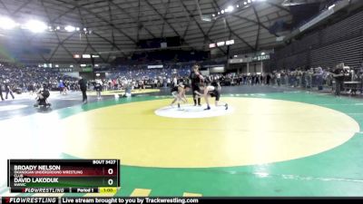 132 lbs Semifinal - David Lakoduk, NWWC vs Broady Nelson, Okanogan Underground Wrestling Club