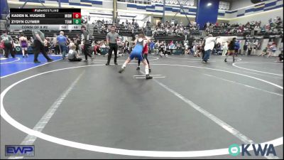 85 lbs Consi Of 8 #2 - Kaden N. Hughes, Midwest City Bombers Youth Wrestling Club vs Zydyn Clymer, Team Guthrie Wrestling