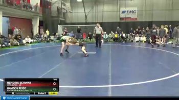 100 lbs Round 3 (6 Team) - Hendrix Schwab, Iowa Black vs Hayden Risse, South Dakota Blizzard