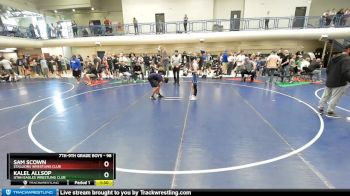 98 lbs Quarterfinal - Sam Scown, Stallions Wrestling Club vs Kalel Allsop, Utah Eagles Wrestling Club