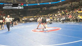 285 Class 4 lbs Cons. Round 1 - Cooper Sapp, Hickman vs Isaiah Collins, Ozark