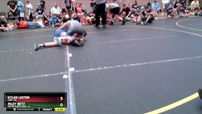 140 lbs Semis & 1st Wrestleback (8 Team) - Riley Betz, MO Outlaws Gold vs Kyler Lester, LWA