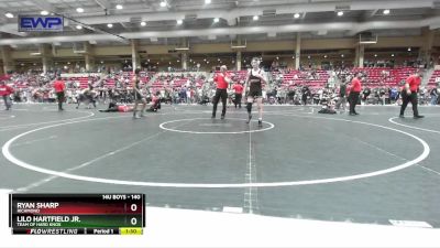 140 lbs Quarterfinal - Ryan Sharp, Richmond vs Lilo Hartfield Jr., Team Of Hard Knox