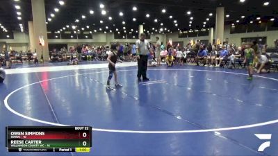 65 lbs Round 6 (8 Team) - Reese Carter, Williamson County WC vs Owen Simmons, SVRWC