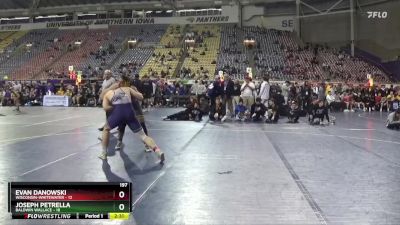 197 lbs Round 1 (16 Team) - Joseph Petrella, Baldwin Wallace vs Evan Danowski, Wisconsin-Whitewater