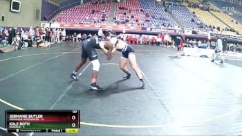 157 lbs 2nd Wrestleback (16 Team) - Jermaine Butler, Wisconsin-Whitewater vs Kale Roth, Dubuque