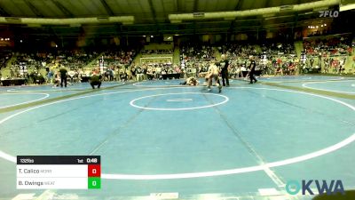 132 lbs Consi Of 16 #2 - Tommy Calico, Morris Wrestling Association vs Brady Owings, Weatherford Youth Wrestling