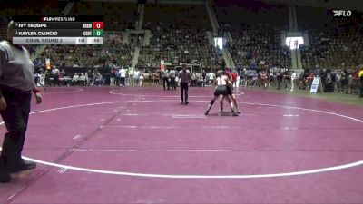 6-7A 100 Cons. Round 2 - Kaylea Ciancio, Central vs Ivy Troupe, Brookwood Jr-Sr