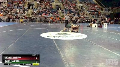 152 lbs Cons. Round 2 - Owen Magnell, West Fargo vs Michael Norman, Grand Forks Central