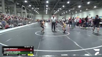 80 lbs Semifinal - Gaven Deneault, Hays vs Chaseton Courtois, WR- Topeka Blue Thunder