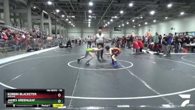 95 lbs Cons. Round 1 - Korbin Blacketer, Abilene vs James Greenleaf, Pratt