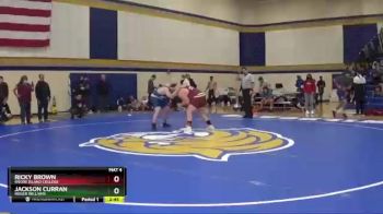 285 lbs Cons. Round 2 - Jackson Curran, Roger Williams vs Ricky Brown, Rhode Island College