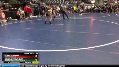 120 lbs Cons. Semi - Forrest Uhing, The Best Wrestler vs Braedin Nebelsick, Ironhawk Wrestling Academy IA