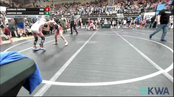 64 lbs Consi Of 4 - Gunnar Brown, Duncan Demon Wrestling vs Ashton Edie, Mustang Bronco Wrestling Club