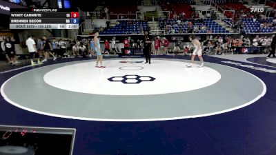 106 lbs Cons. Sub-rd Of 64 - Wyatt Carnrite, CA vs Brennen Secor, MA