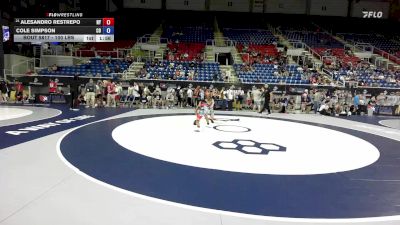 100 lbs Champ. Rd Of 64 - Alesandro Restrepo, NY vs Cole Simpson, CO