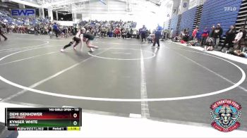 115 lbs 5th Place Match - Kynser White, Bobcat vs Demi Isenhower, Linn County