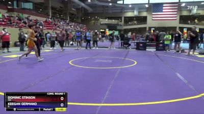 157 lbs Cons. Round 1 - Dominic Stinson, MO vs Keegan Germano, IL