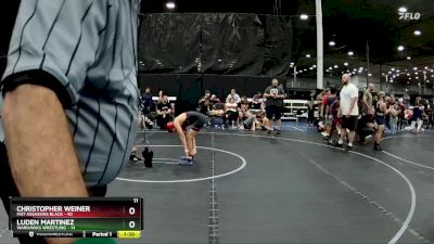 92 lbs Round 5 (8 Team) - Luden Martinez, Warhawks Wrestling vs Christopher Weiner, Mat Assassins Black