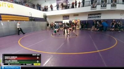 132 lbs Semifinal - Zach Unruh, Rocky Mountain vs Caleb Deeds, Lander Middle School