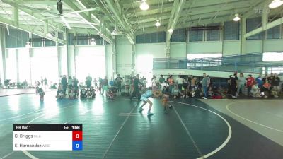 80 kg Rr Rnd 1 - Gwen Briggs, Inland Elite WC vs Ellie Hernandez, Wright Wrestling