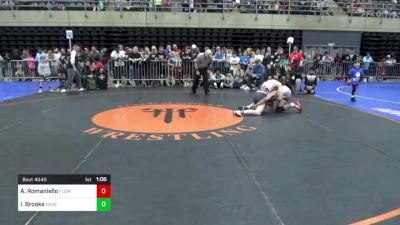 158 lbs Quarterfinal - Anthony Romaniello, Flemington, NJ vs Isaiah Brooks, Hagertown, MD