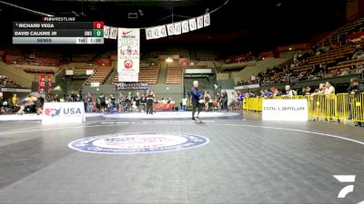 Junior Boys - 190 lbs Semis - David Calkins Jr, Delta Wrestling Club vs Richard Vega