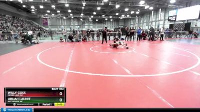 92 lbs Quarterfinal - Urijah Launit, Mat Demon WC vs Willy Goss, Moses Lake WC