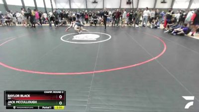 182 lbs Champ. Round 2 - Baylor Black, WA vs Jack McCullough, WA