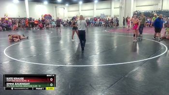 115 lbs Quarters & Wb (16 Team) - Emma Bauknight, RPA/Head Hunters Wrestling Club vs Kate Krause, Team Iowa Beach Bums