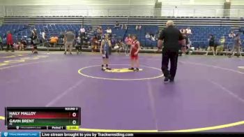 71-77 lbs Round 3 - Haily Malloy, MI vs Gavin Brent, MI