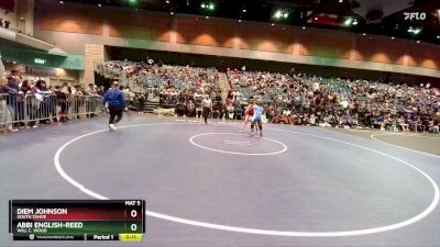 155 lbs Cons. Round 7 - Diem Johnson, South Tahoe vs Abbi English-Reed, Will C. Wood