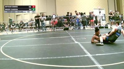 138 lbs Consi Of 64 #1 - Bryson Simina, Too Much Mana vs Brody Carson, Silverback WC