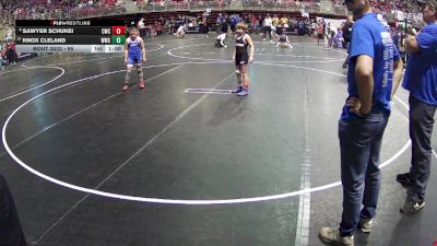 95 lbs Champ. Round 1 - Knox Cleland, Waverly Wrestling Club vs Sawyer Schukei, Cozad Wrestling Club