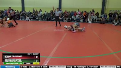 90 lbs Champ. Round 2 - Dominick Hoffer, Summit Wrestling Academy vs Robbie Crawford, Pinnacle