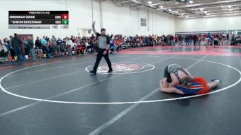 172 lbs Champ. Round 2 - Simon Boeckman, Holdingford vs Brennan Giese, Canby