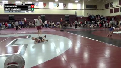 B-5 lbs 3rd Place Match - Griffin Soppe, Delaware County Wrestling Club vs Hayes Bearbower, Jesup Mat Club
