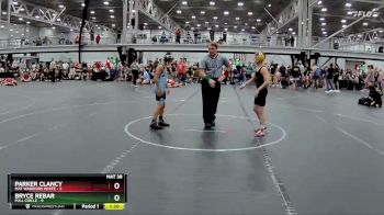 84 lbs Semis (4 Team) - Parker Clancy, Mat Warriors White vs Bryce Rebar, Full Circle