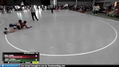 113 lbs Cons. Round 5 - Ray Long, Notre Dame Wrestling Club vs Joey Cahill, Moen Wrestling Academy