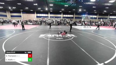 46 lbs Consi Of 8 #1 - Shekira Thompson, SelahFlo Vikings vs Caeden Abafo, Mid Valley Wolves Wr Acd