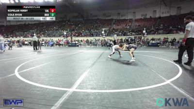 64 lbs Consi Of 8 #2 - Kopelan Kirby, Tahlequah Wrestling Club vs Cole Ryon, Broken Arrow Wrestling Club