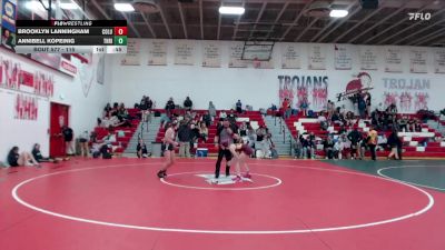 115 lbs Cons. Round 6 - Annibell Kopeinig, Thunder Ridge vs Brooklyn Lanningham, Columbia