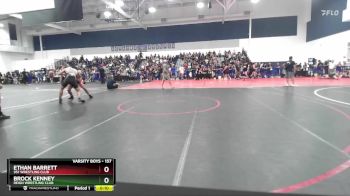 157 lbs Cons. Round 3 - Ethan Barrett, 951 Wrestling Club vs Brock Kenney, Reign Wrestling Club