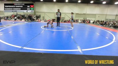 80 lbs Rr Rnd 5 - Kaidence Cisneroz, Scrappers 7-12 vs Temperance Vandver, Shelton Wrestling Academy 7-12