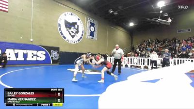 100 lbs Cons. Round 4 - Bailey Gonzales, Nipomo vs Maria Hernandez, Bakersfield